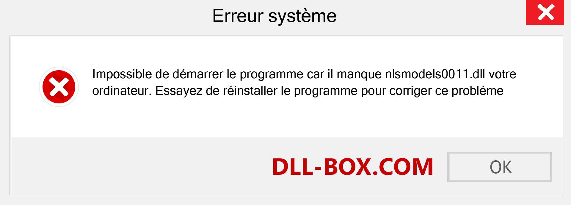 Le fichier nlsmodels0011.dll est manquant ?. Télécharger pour Windows 7, 8, 10 - Correction de l'erreur manquante nlsmodels0011 dll sur Windows, photos, images